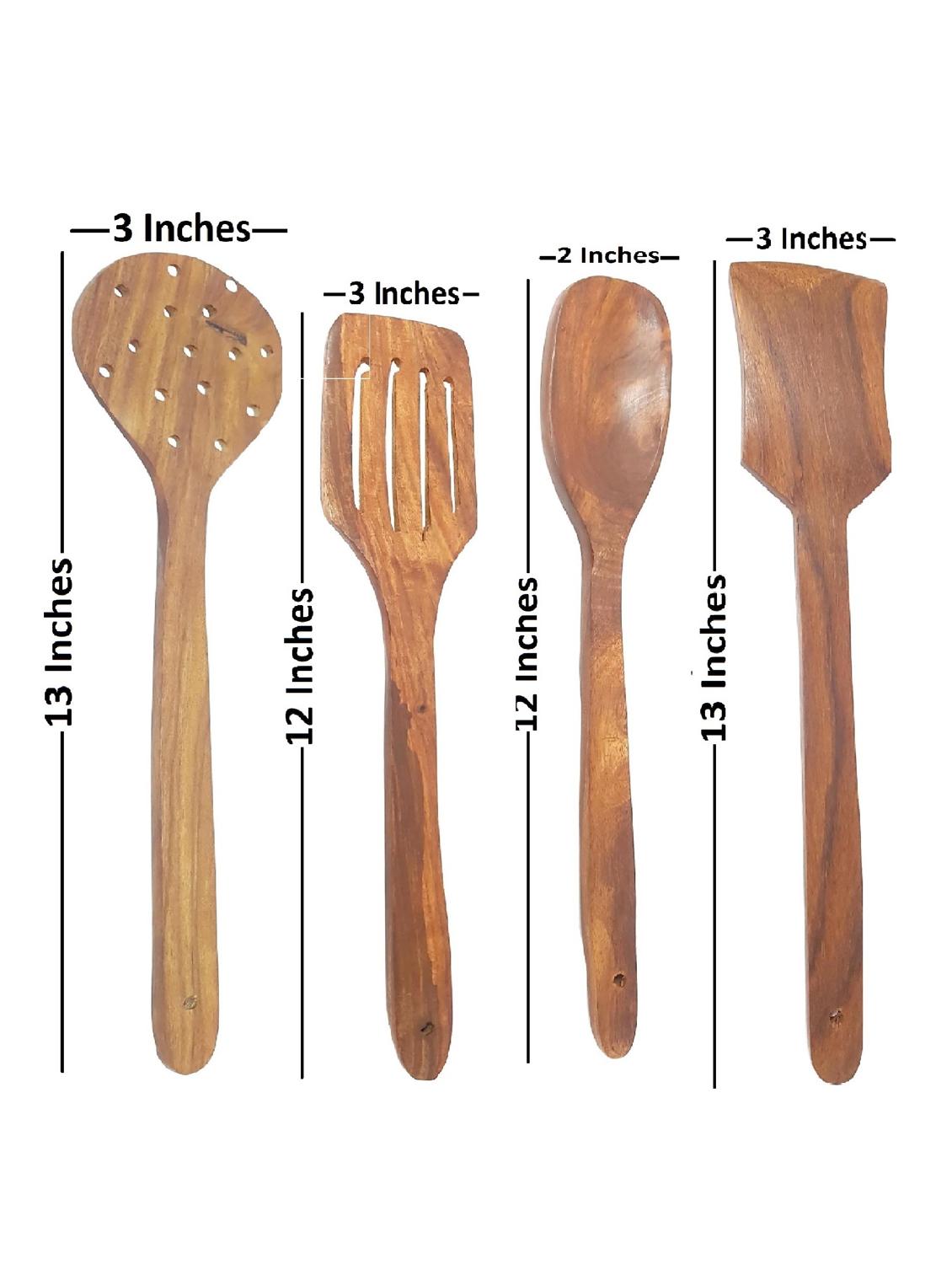 buzykart® wooden six spatula set with spatula stand - 18219331 - Zoom Image - 3