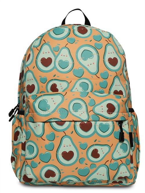 yellow cotton polyester blend regular backpack - 18219590 - Very Small Image - 1