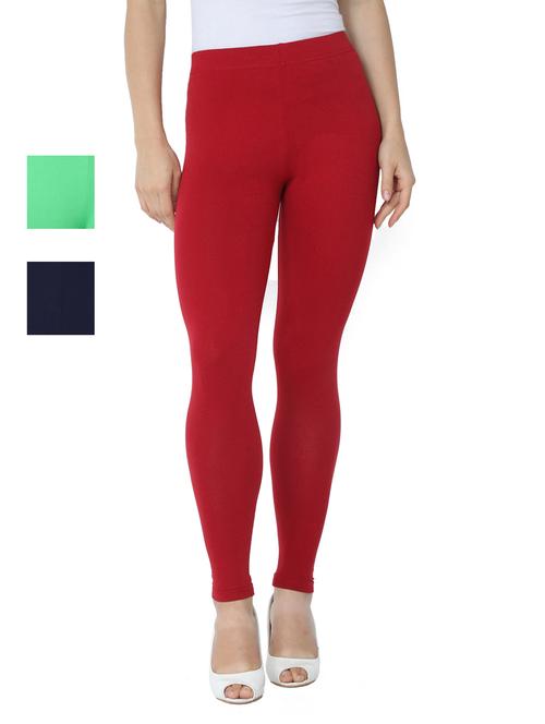 set of 3 solid  legging - 18222204 - Very Small Image - 1