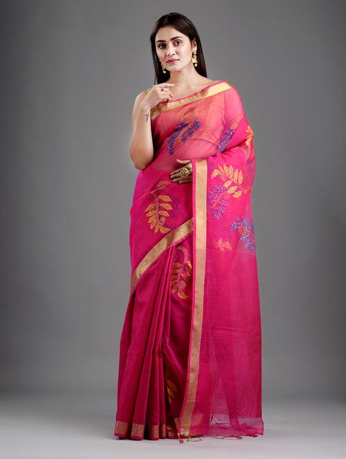 ethnic motifs handloom saree - 18223496 - Very Small Image - 1