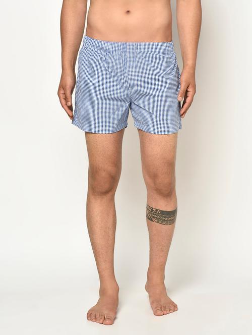 blue checkered boxer - 18224401 - Very Small Image - 1