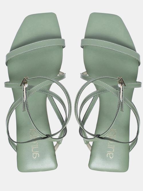 green pu ethnic sandals - 18224822 - Very Small Image - 1