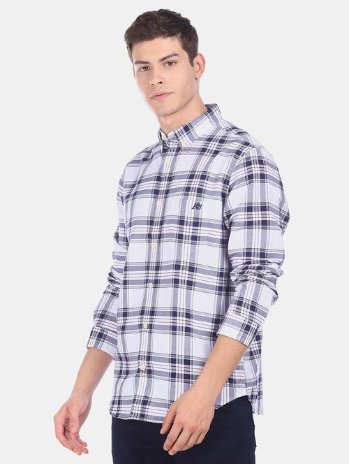 white checkered casual shirt - 18225798 - Very Small Image - 1