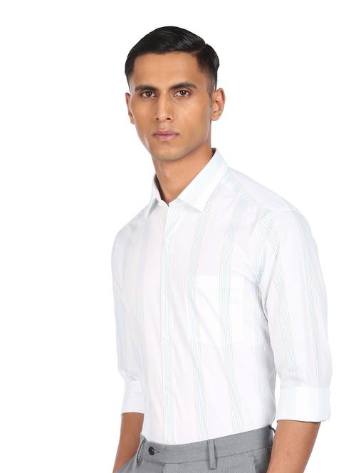 white striped formal shirt - 18225804 - Very Small Image - 1