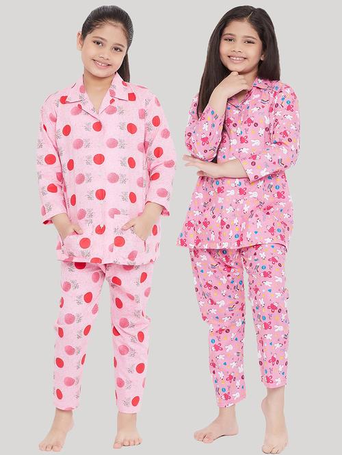 pack of 2 printed nightwear pajama set  - 18226648 - Very Small Image - 1