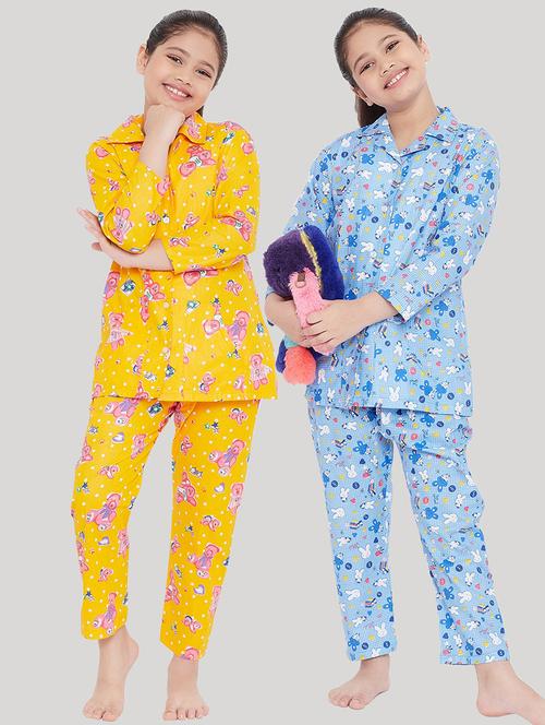 set of 2 printed nightwear pajama set  - 18226671 - Very Small Image - 1