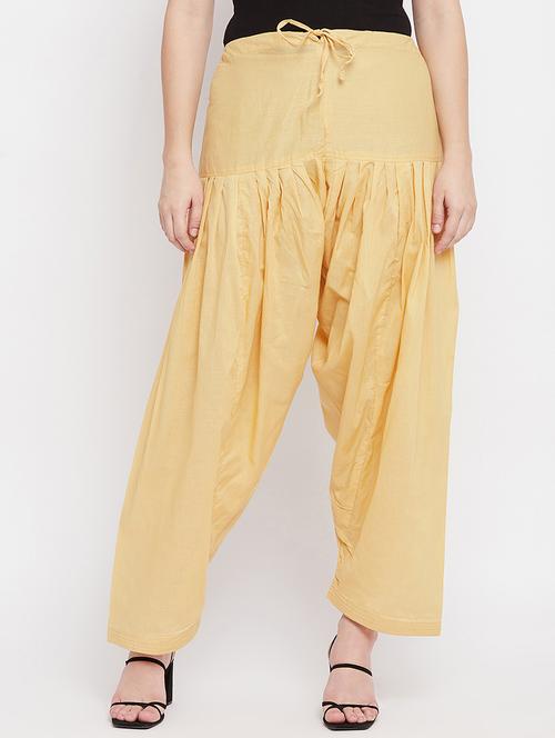 beige solid salwar - 18227311 - Very Small Image - 1