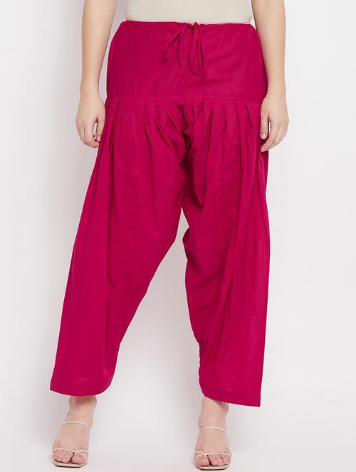 pink solid salwar - 18227313 - Very Small Image - 1