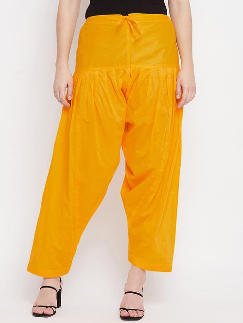 yellow solid salwar - 18227314 - Very Small Image - 1