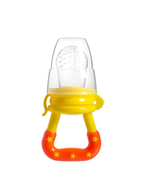 yellow myfa silicon food and fruit nibbler feeder pacifier for infants gift set - 18227430 - Very Small Image - 1