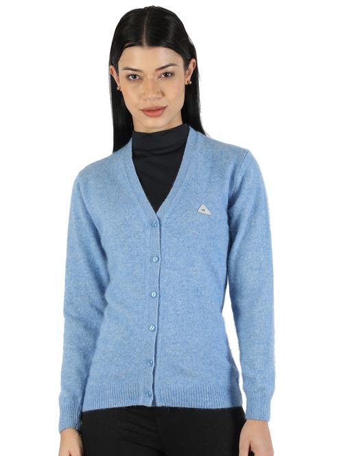 v-neck solid cardigan - 18227950 - Very Small Image - 1