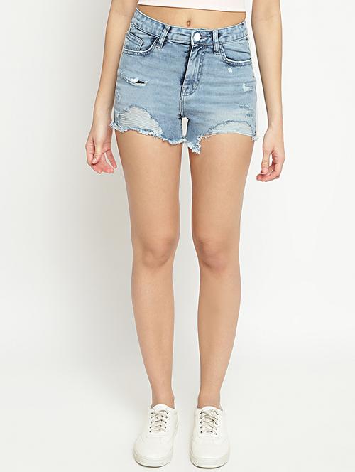 blue solid regular short - 18229097 - Very Small Image - 1