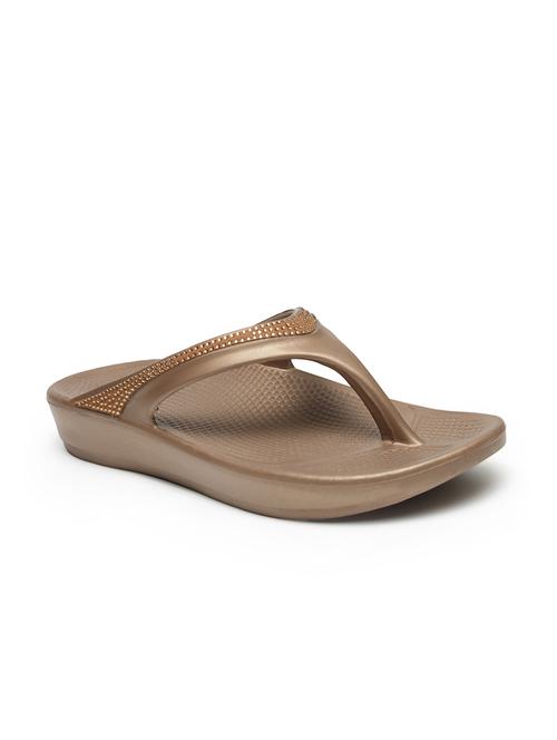 bronze pvc slippers flip flops - 18229263 - Very Small Image - 1
