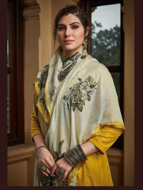 top: muslin printed with embroidery bottom  - 18230226 - Very Small Image - 1