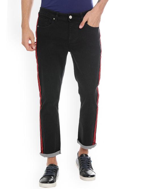 black side taped light-washed jean - 18230278 - Very Small Image - 1