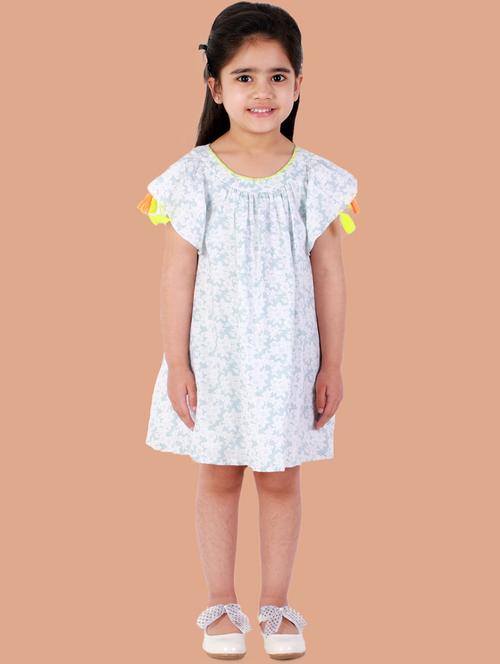 white cotton frock - 18230813 - Very Small Image - 1