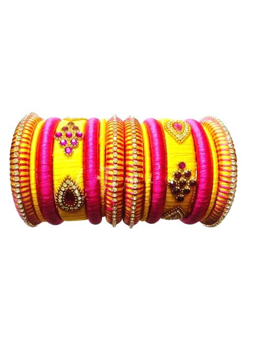 pearl stone antique bangles set - 18230862 - Very Small Image - 1