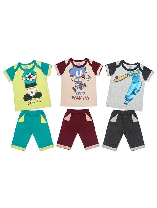 pack of 3 printed shorts set  - 18232492 - Very Small Image - 1