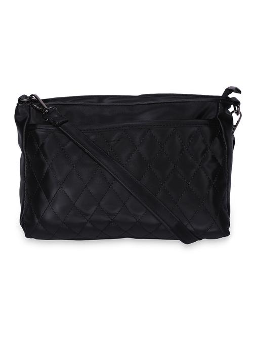 black solid regular sling bag - 18232955 - Very Small Image - 1