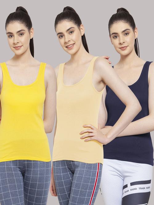 pack of 3 solid tank tops - 18233340 - Very Small Image - 1
