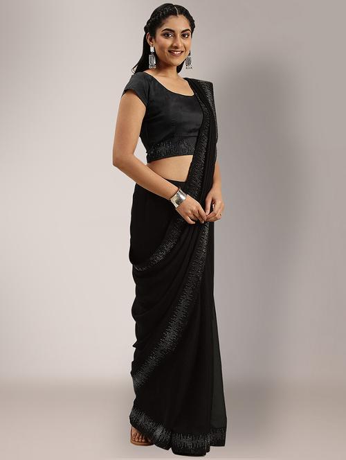 women's embellished saree with blouse - 18234271 - Very Small Image - 1