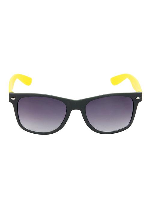 hrinkar men women boys & girls wayfarer  &  sunglasses yellow frame, grey lens (medium) - 18239043 - Very Small Image - 1