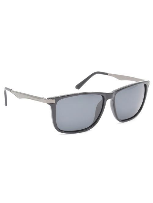 hrinkar men women boys & girls rectangular &  sunglasses grey frame, grey lens (medium) - 18239166 - Very Small Image - 1