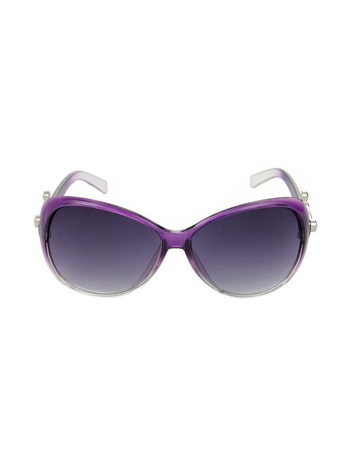 hrinkar men women boys & girls over-sized &  sunglasses violet frame, grey lens (medium) - 18239589 - Very Small Image - 1
