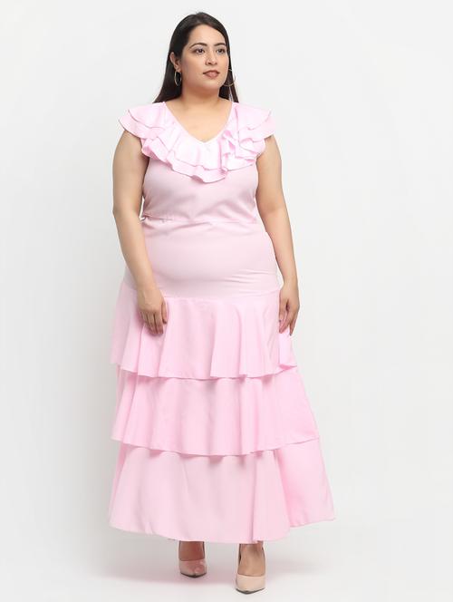 women's layered solid dress - 18239660 - Very Small Image - 1