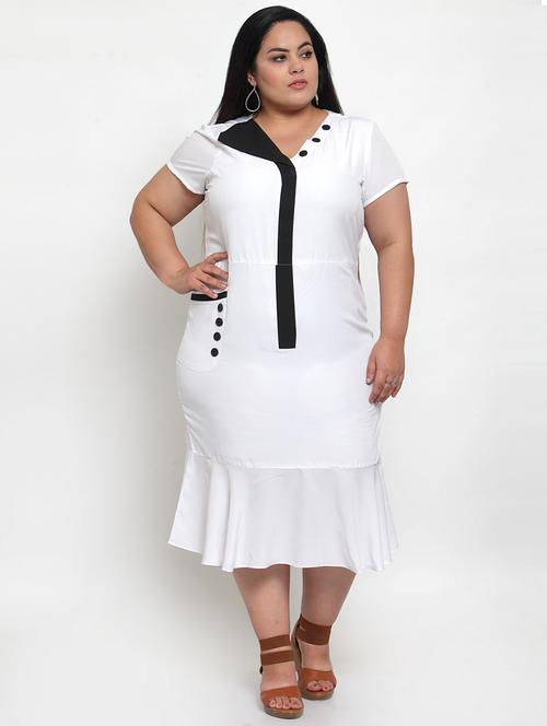 women's tiered dress solid dress - 18239716 - Very Small Image - 1