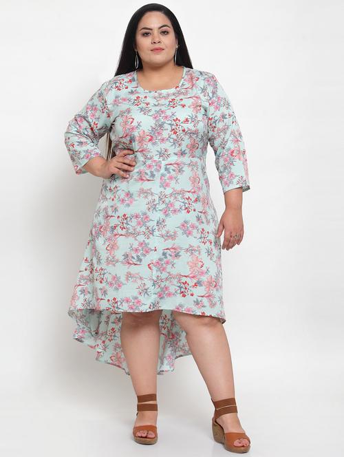women's high low floral dress - 18239717 - Very Small Image - 1