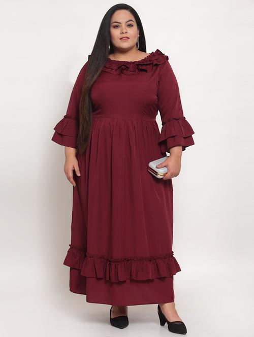 women's layered solid dress - 18239777 - Very Small Image - 1