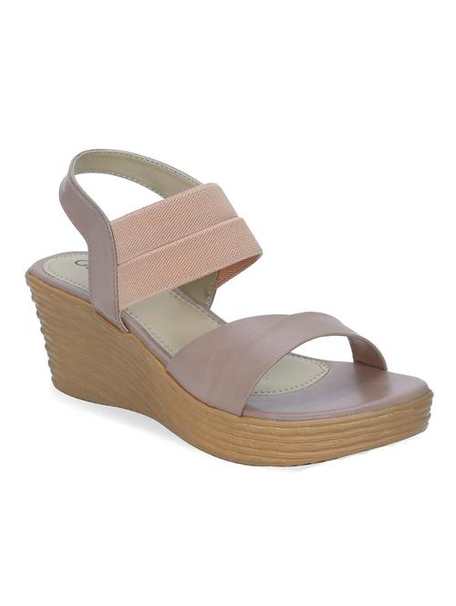 nude synthetic slip on sandals - 18240066 - Very Small Image - 1