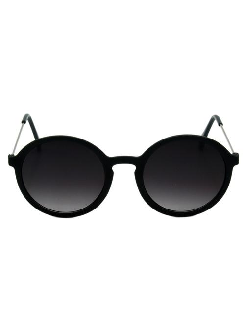 hrinkar men women boys & girls oval &  sunglasses black frame, grey lens (medium) - 18242518 - Very Small Image - 1