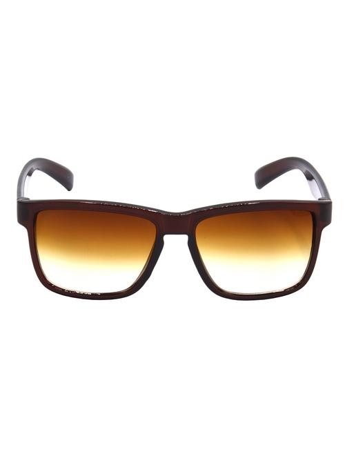 hrinkar men women boys & girls rectangular &  sunglasses brown frame, brown lens (medium) - 18242638 - Very Small Image - 1