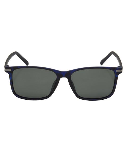 hrinkar men women boys & girls retro square &  sunglasses blue frame, green lens (medium) - 18242969 - Very Small Image - 1