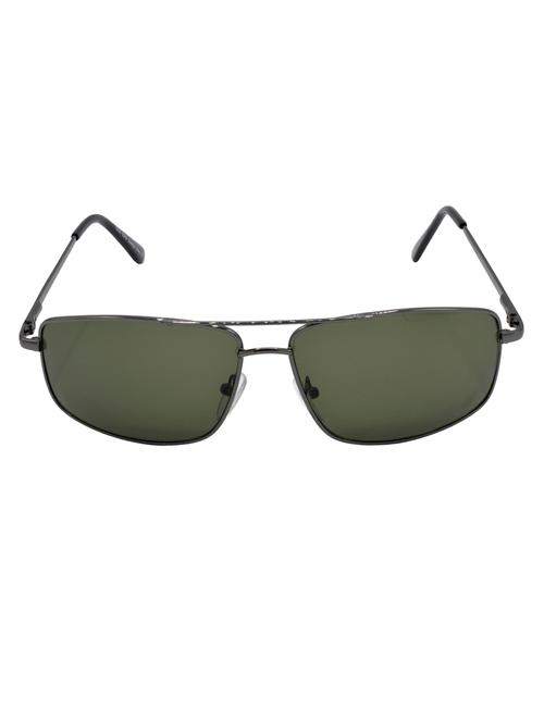 hrinkar men women boys & girls rectangular &  sunglasses grey frame, green lens (medium) - 18243102 - Very Small Image - 1