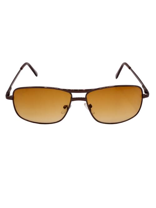 hrinkar men women boys & girls rectangular &  sunglasses brown frame, brown lens (medium) - 18243157 - Very Small Image - 1