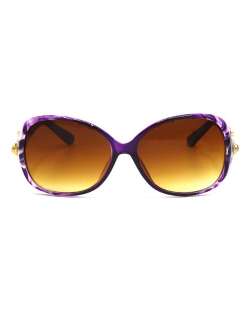 hrinkar men women boys & girls over-sized &  sunglasses violet frame, clear lens (medium) - 18243268 - Very Small Image - 1