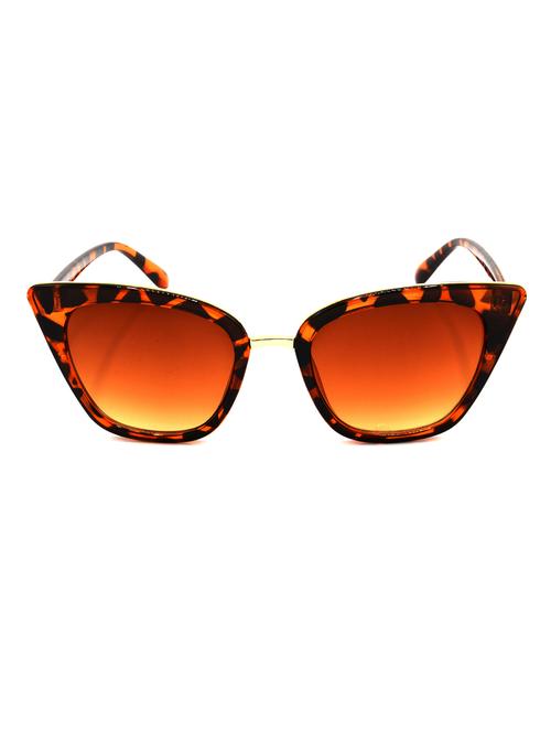 hrinkar men women boys & girls cat-eye &  sunglasses brown frame, brown lens (medium) - 18243272 - Very Small Image - 1