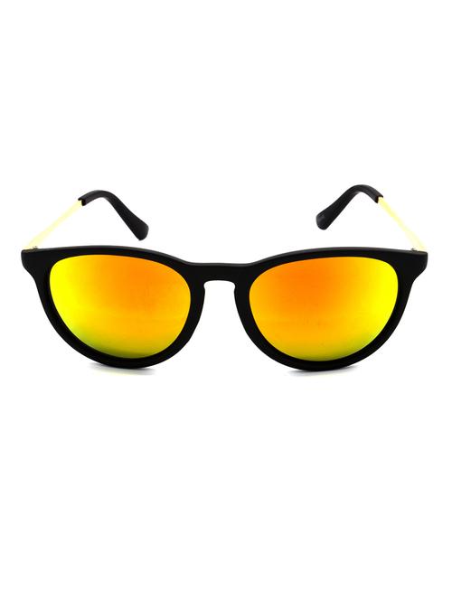 hrinkar men women boys & girls round &  sunglasses golden frame, golden lens (medium) - 18243305 - Very Small Image - 1