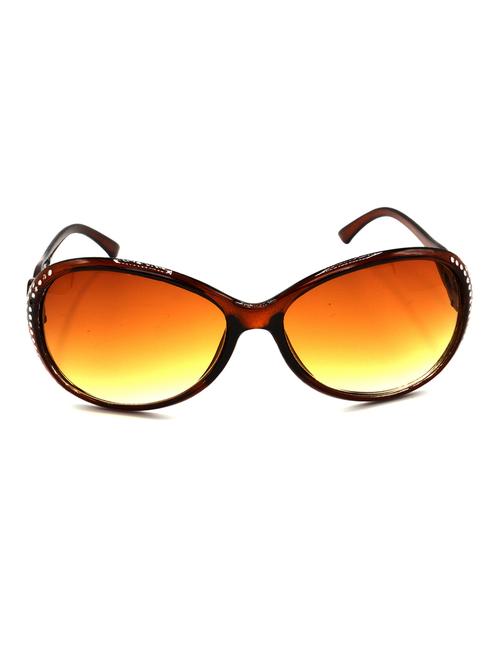 hrinkar men women boys & girls round &  sunglasses silver frame, brown lens (medium) - 18243314 - Very Small Image - 1