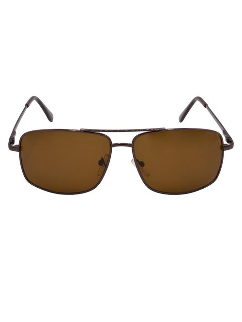 hrinkar men women boys & girls rectangular &  sunglasses brown frame, brown lens (medium) - 18243376 - Very Small Image - 1