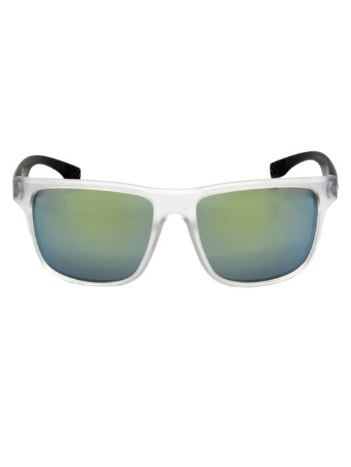 hrinkar men women boys & girls wayfarer  &  sunglasses white frame, silver lens (medium) - 18243607 - Very Small Image - 1