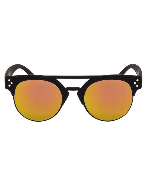 hrinkar men women boys & girls clubmaster &  sunglasses black frame, golden lens (medium) - 18243626 - Very Small Image - 1
