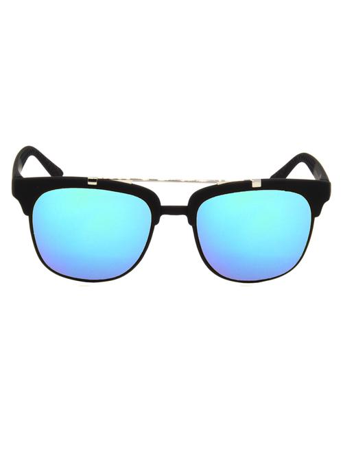 hrinkar men women boys & girls clubmaster &  sunglasses black frame, multicolor lens (medium) - 18243630 - Very Small Image - 1