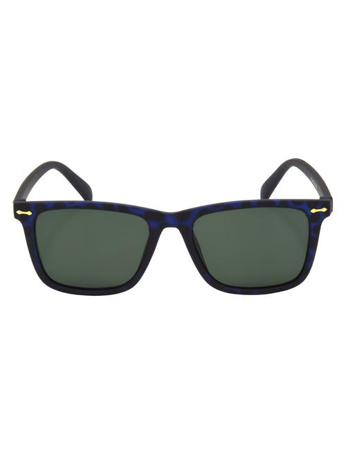 hrinkar men women boys & girls wayfarer  &  sunglasses blue frame, green lens (medium) - 18243882 - Very Small Image - 1