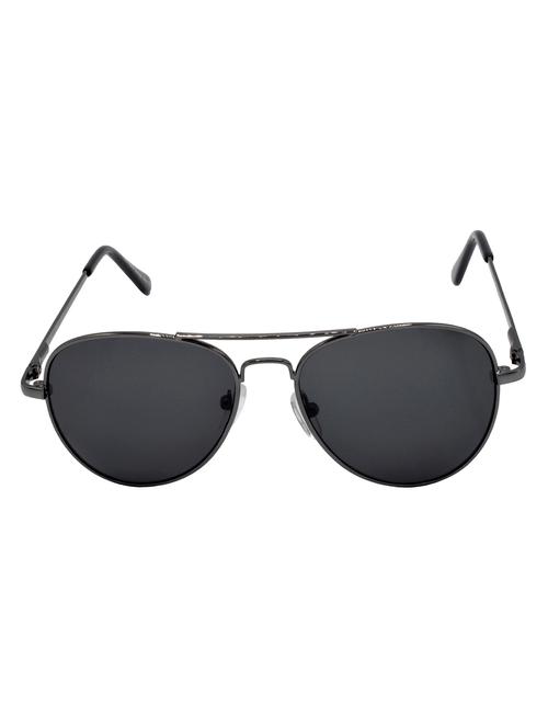 hrinkar men women boys & girls aviator &  sunglasses black frame, black lens (medium) - 18243917 - Very Small Image - 1