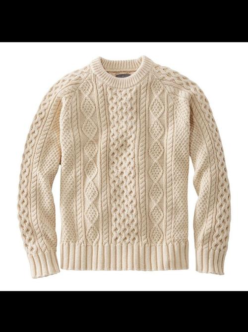 men's woollen sweater cream color  - 18246886 - Very Small Image - 1