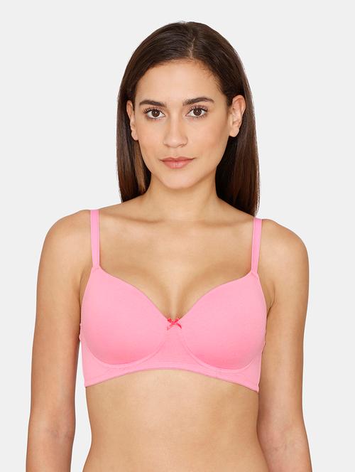 pink solid t-shirt bra - 18246998 - Very Small Image - 1